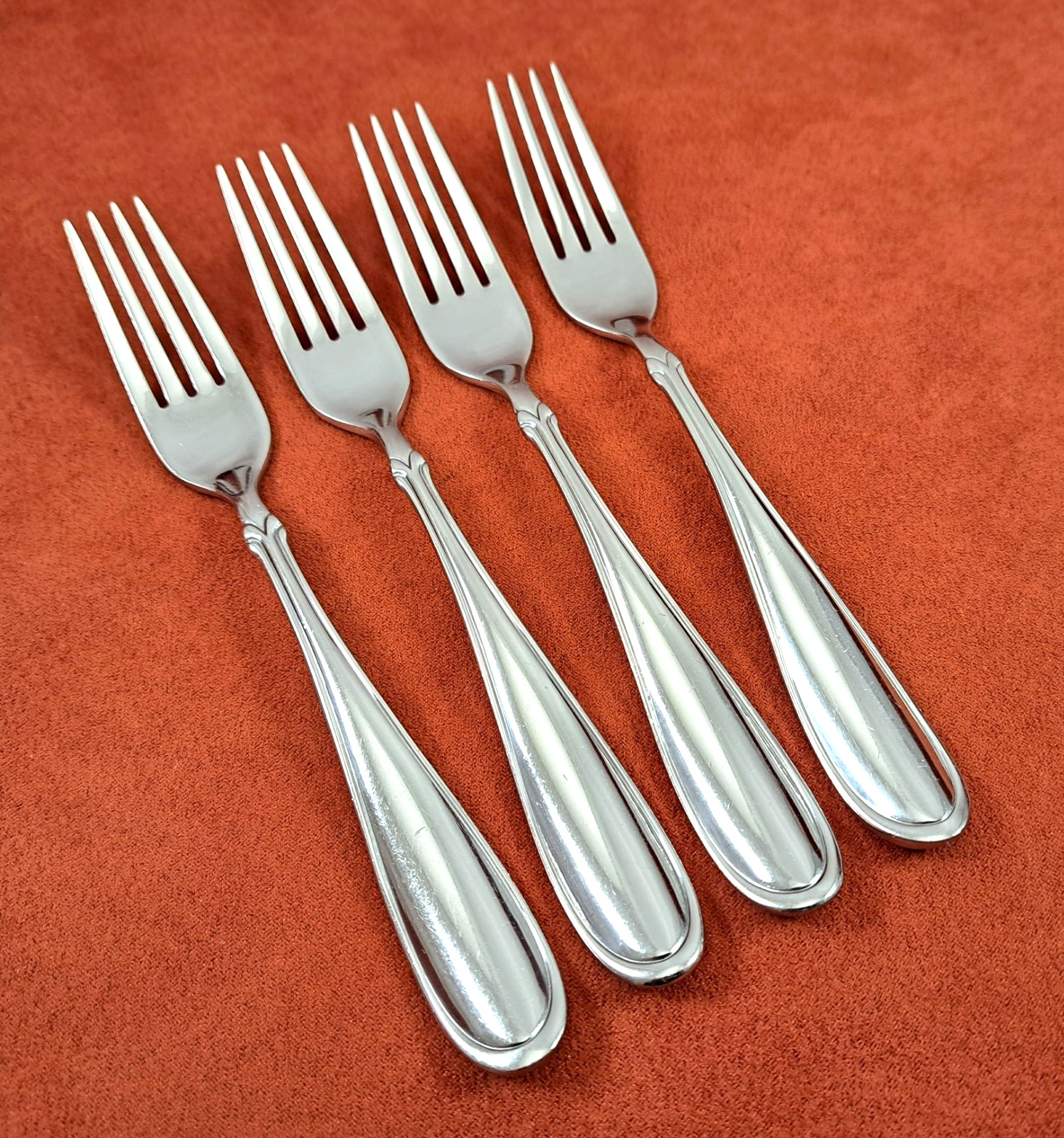 Set/4 ALPHA II Dansk Stainless 8-1/4" Dinner Forks China