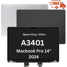 For MacBook Pro A3401 14" M4 2024 Replacement Display LCD Screen Full Assembly