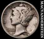 1934 Mercury Dime- Silver Scarce Better Date No Reserve #i3489