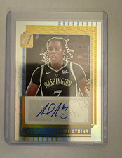 Panini WNBA Ariel Atkins 2-Card Lot Donruss SS-AA Auto, Prizm Fireworks /75