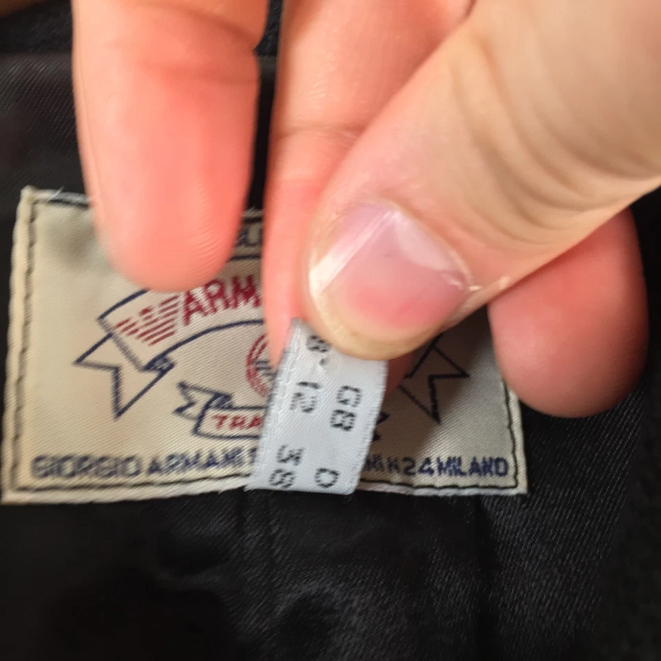 Armani Jeans Mujer Falda Traje Conjunto Reino Unido 12 aus 10 Negro Lana 120734 Foto 4 de 4