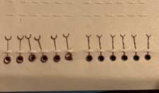 One Pointer Calendar Hand Red Crescent 12mm Hole 2.00mm - 2.10mm Choose Read