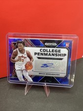 Brice Sensabaugh- 2023 Panini Prizm Draft Picks 4/75 College Penmanship Blue Ice