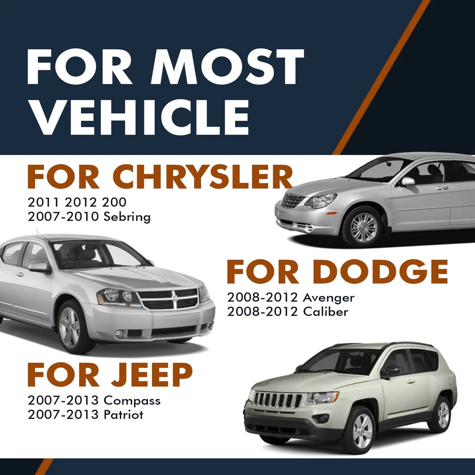 Комплект из 8 передних и задних керамических тормозных колодок комплект для 2007-2013 Jeep Patriot - Изображение 2 из 4