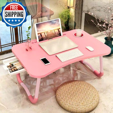 Laptop Bed Table Foldable Laptop Desk Bed Tray with Storage Drawer Lap Desk.....