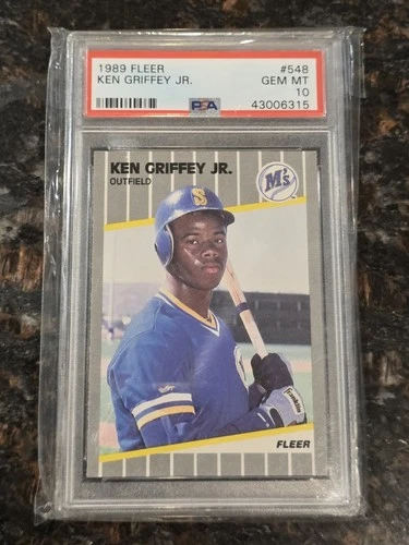 Ken Griffey Jr RC 1989 Fleer Rookie Card #548 PSA 10 Gem Mint Rookie RC