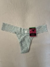 NEW Maidenform Luxurious Lace Thong Blue Thong DMESLT Thong Large 1 Pair Panty