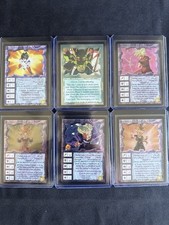 Dragonball Z Ani Mayhem Card Lot 1997 - 5 Foils + 1 RARE Goku