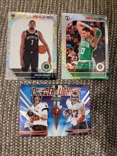 Panini 3 Sports Ball Cards. Kevin Durant, Jayson Tatum, and Tom & Rob Bronkowski