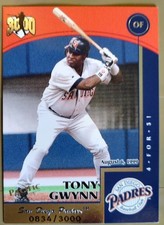 1999 Pacific card # 11 HIT MACHINE 3000 TONY GWYNN SERIAL # 0834/3000