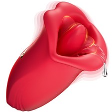 Licking Sucking Vibrator Clit Sucker Dildo G-spot Massager Sex Toy Women