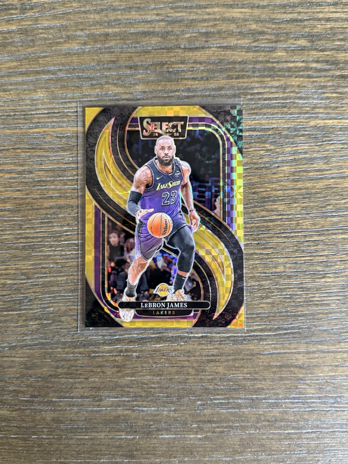2024-25 Panini Select LeBron James Prizm Gold /10 Premier