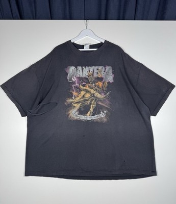 + Vintage PANTERA Cowboys From Hell Shirt - Men's 4XL - Faded Black Distressed