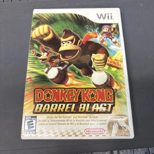 Donkey Kong Barrel Blast (Nintendo Wii 2007) NO MANUAL Tested Working