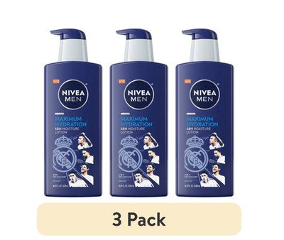 NIVEA MEN Maximum Hydration Body Lotion 3-In-1 Lotion for Men, 16.9 Fl Oz 3PK