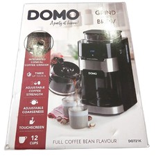 DOMO DO721K Kaffeemaschine Grind and Brew Bea...