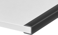 Rubber Edge Trim, Self-Adhesive U Channel Fit 1/2"- L10', Black