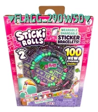 STICKI ROLLS SERIES 2 Wearable Shareable Sticker Bracelet Green **READ**