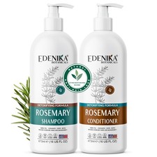 Edenika Rosemary Shampoo  Conditioner Set - Detoxifying, Nourishing Hair Care