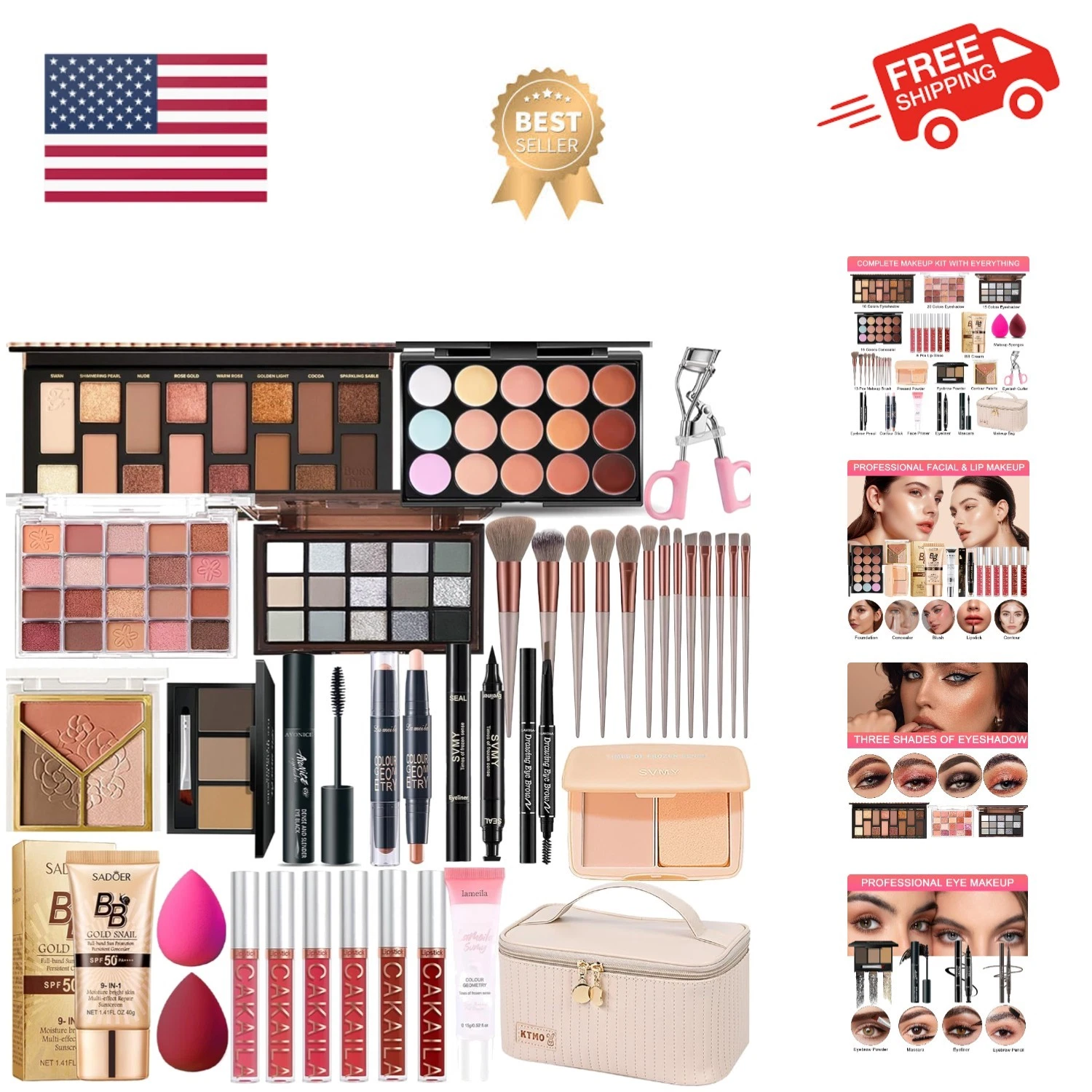 All in One Makeup Kit, Makeup Kit for Women Full Kit, Travel Make Up Gift Set...
Opens in a new wind