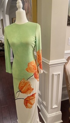 NWT Alice  + Olivia Delora Floral Dream Life Maxi Dress  Sz 6 NWT