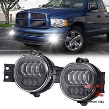 Led Fog Lights Compatible With 2002-2008 Dodge Ram 1500 2003-2009 Ram Black