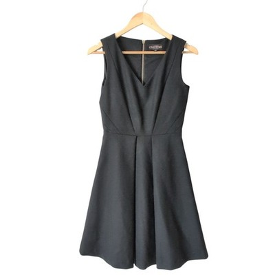 Project Gravitas Dress Size 2 Built in Shapewear Fit and Flare Black Made in USA
