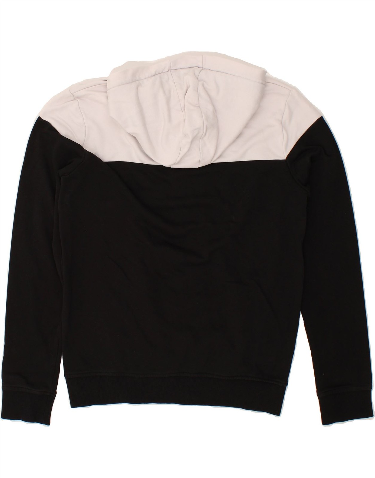 FILA Felpa con Cappuccio Ragazzo Maglione 15 16 Anni Nero Colourblock Cotone BU09