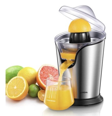 Orange Juicer Squeezer Electric Citrus Juicer with Two Interchangeable Cones 