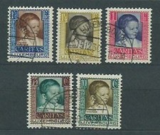 Luxembourg - Mail 1930 Yvert 226/30 Used Character