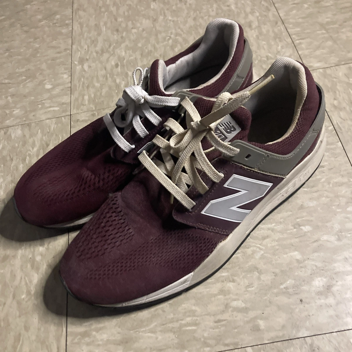 New Balance Men\'s Burgundy LifeStyle Shoes Men’s size 10.5 *NWT* New Balance 550 NB Beige Red Men Unisex Lifestyle Casual  main image 3