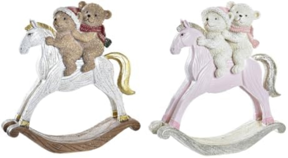 Figura Resina Cavallo 14x15 cm - Offerta Decorazione Casa Surt. - 1