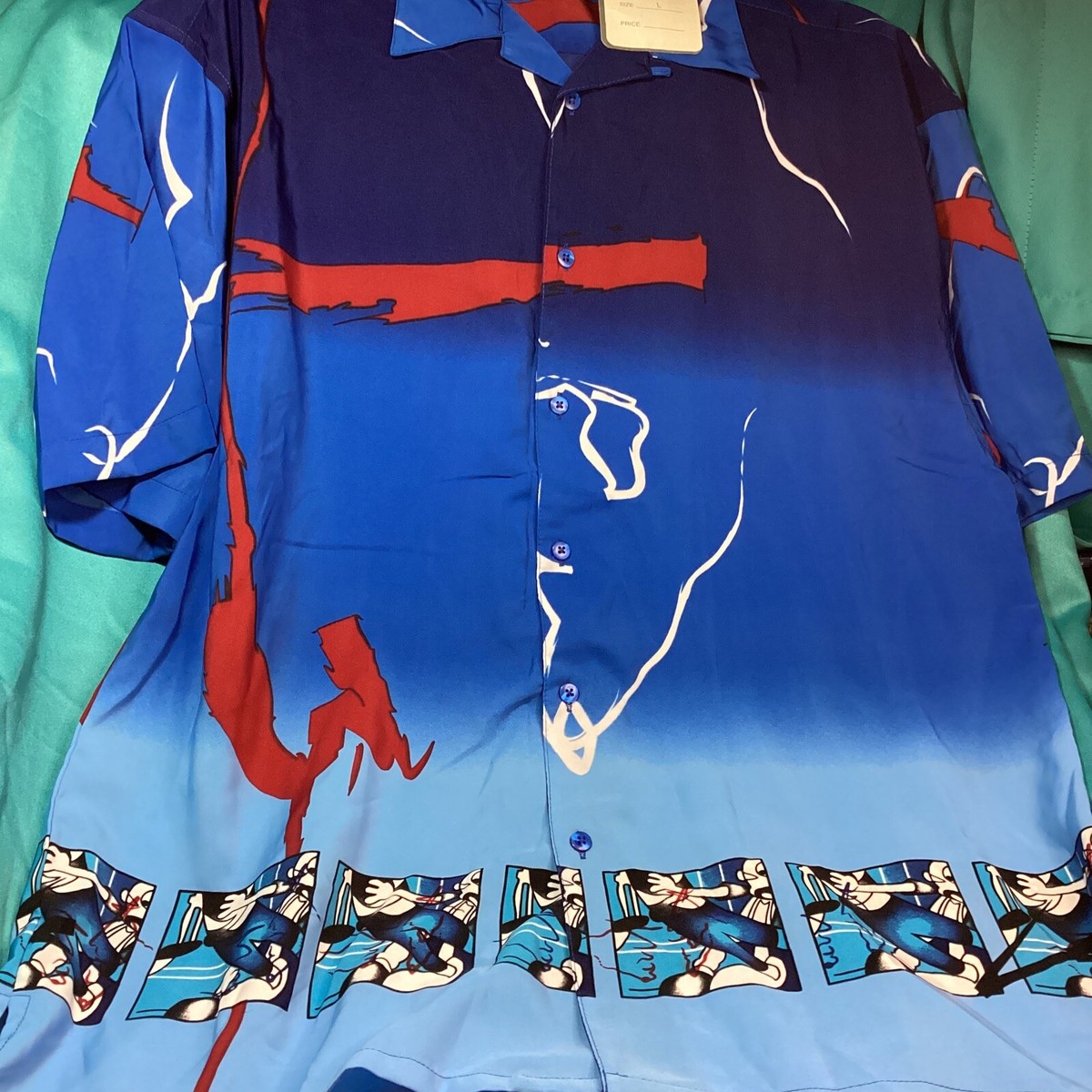 NWT! Box Office Island Men's Sz. XL Billiards Pool Shirt Blue