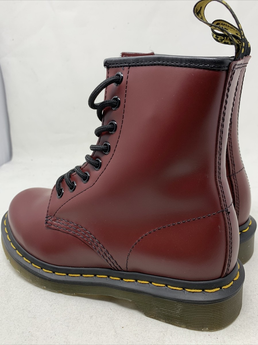 Dr. Martens Women's 1460 Smooth Leather Cherry Red Boot Size 6