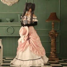 Women Lolita Victorian Gothic Dress Ruffle Steampunk Evening Vintage Cosplay New