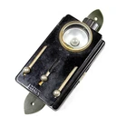 VINTAGE EAST GERMAN ARMY FIELD FLASHLIGHT LIGHT ARIAS RED GREEN FILTERS DDR