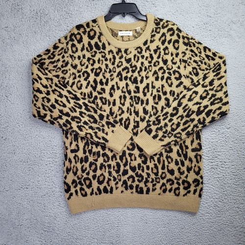 pacsun leopard crew neck sweater