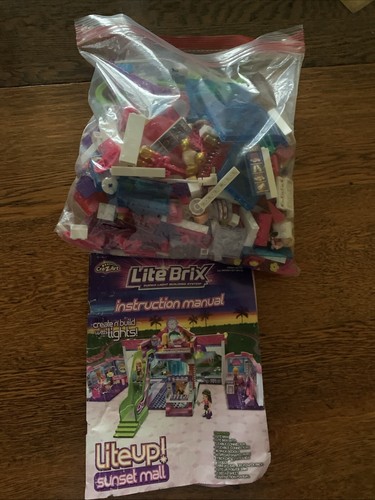 LiteBrix Liteup Sunset Island Mall - Used - No Box - Instructions Included - Picture 2 of 2