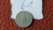 1 DDR OST PFENNIG GL&Uuml;CKSPFENNIG GEBURTSTAG 1961