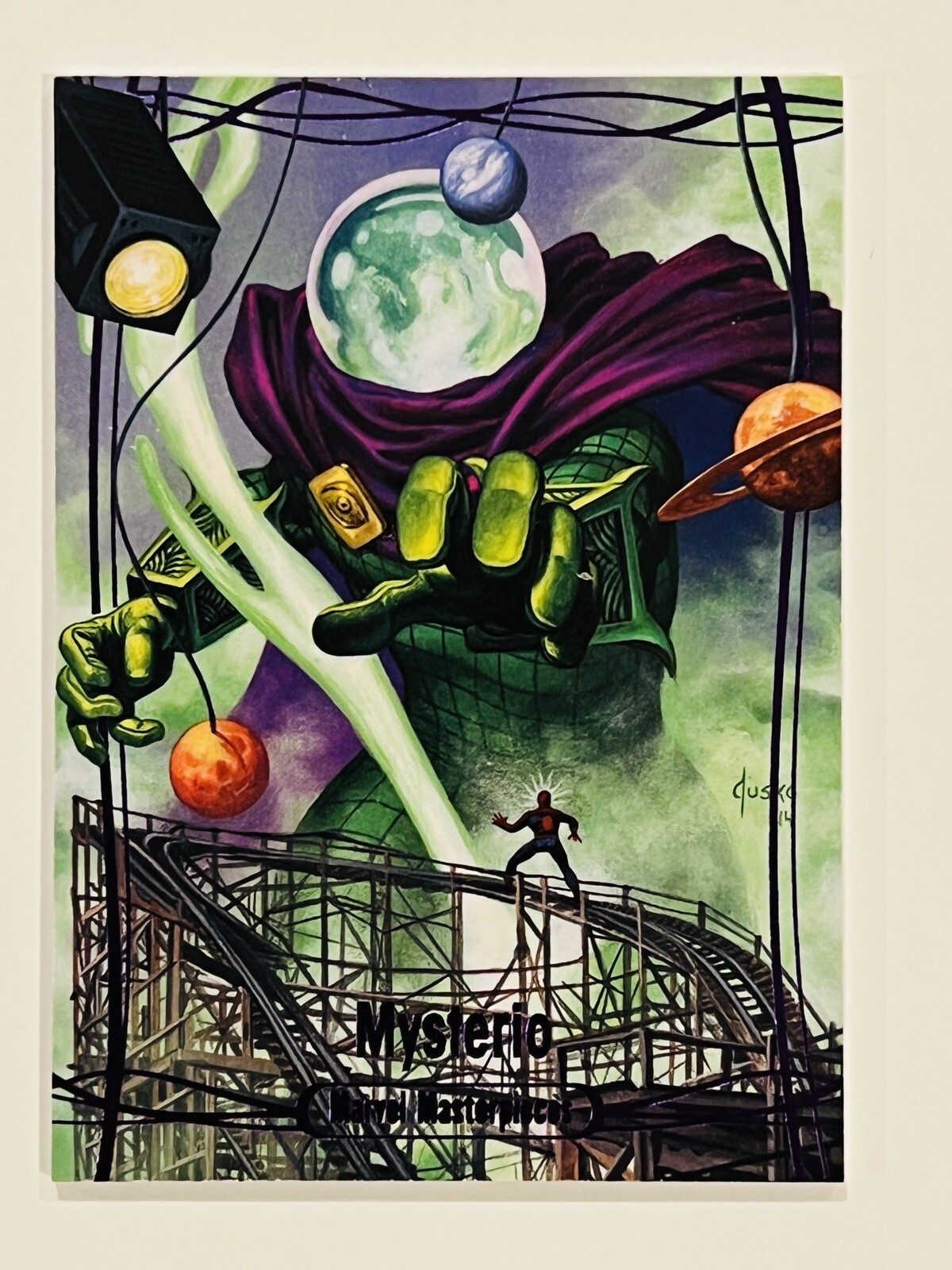 2016 Marvel Masterpieces PURPLE #28 MYSTERIO #174/199 Single NM/M😍😍😍*
