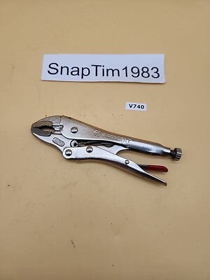 Crescent Curved Jaw Locking Plier with Wire Cutter Alloy Steel C7C