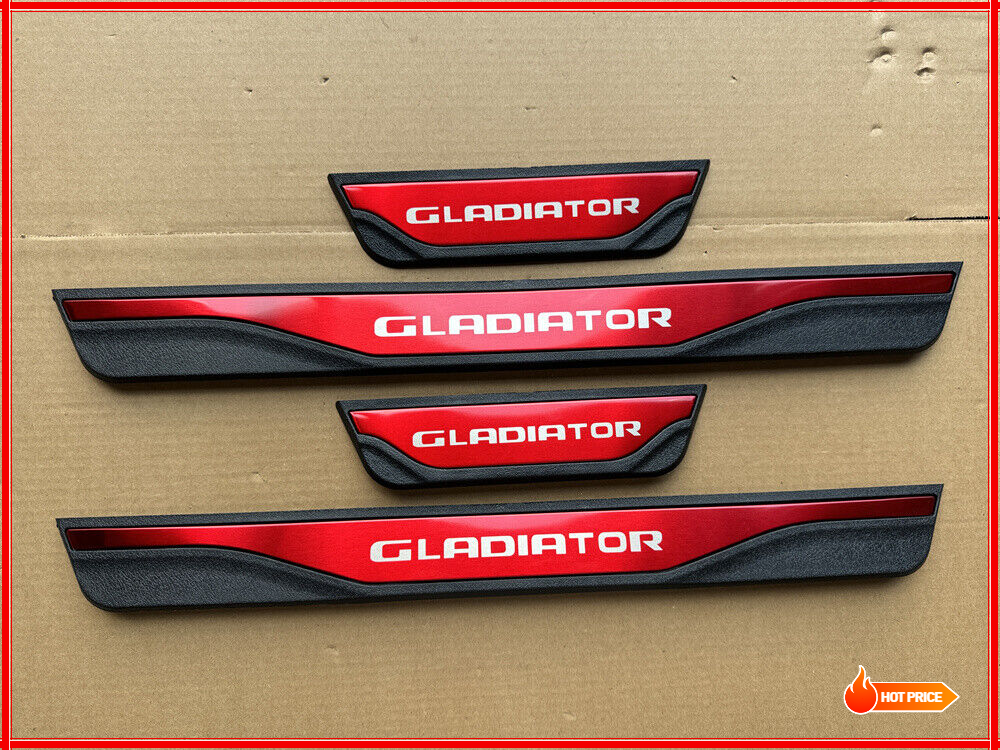 For Gladiator Accessories Car Door Scuff Sill Cover Panel Step Protector Trims