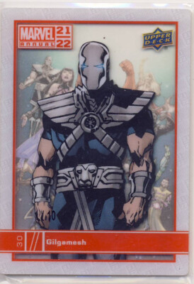 Upper Deck Marvel Annual 2021-22 Crystal Clear Parallel 30 Gilgamesh 1/10 ALPHA
