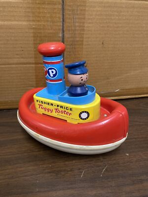 Vintage 1967 #139 Fisher-Price Tuggy Tooter Boat | eBay