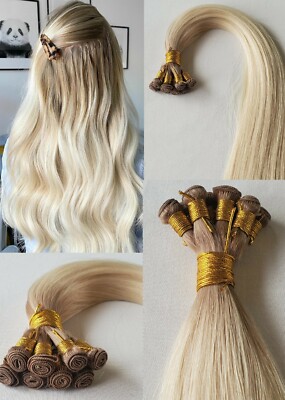 18'', 20 , 22'' Rooted Hand-Tied Weft, 100 grams, Human Hair Extensions #T17/1001