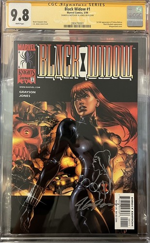 Black Widow #1 1999 1st Yelena Belova CGC 9.8 Signed And Remarqued JG jones HOT