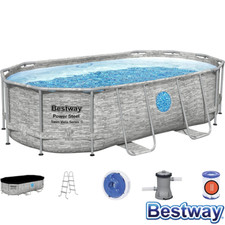 Bestway PISCINA FUORITERRA OVALE con ACCESSORI Swim Vista cm 427x250x100 56714