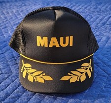 Vintage MAUI Hawaii Snap Back Mesh Trucker Hat-Unworn