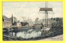 EU Seine Maritime Le PORT Voilier Usine Ecrite en 1916 par L. LISON Armée Belge