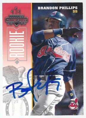 2003 Donruss Champions #88 Brandon Phillips IP autograph signed card